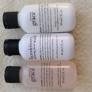 Philosophy Trio Set (Exfoilating Face Wash, Body Lotion, & Shower Gel)